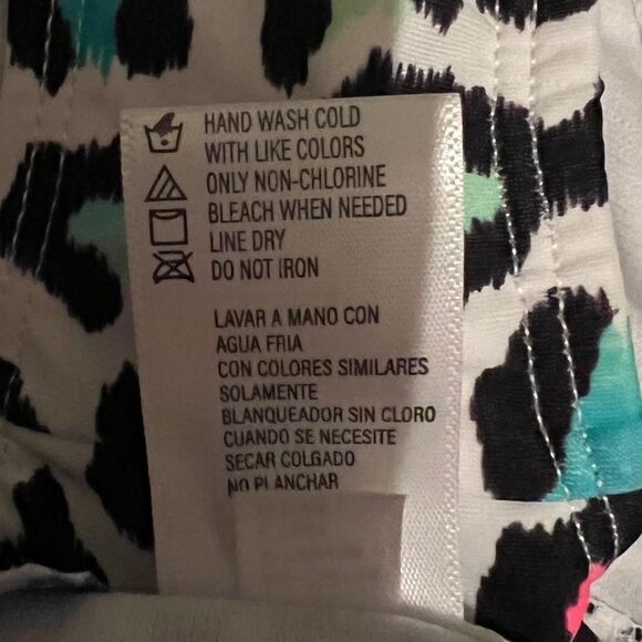 California Waves Junior Multicolor Animal-Print Hipster Bikini Bottom Swim Small - Picture 7 of 7